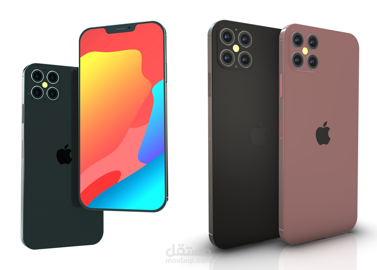 احد اعمالي في النمذجة ثلالثية الابعاد لــ iphone 12 Pro 2020