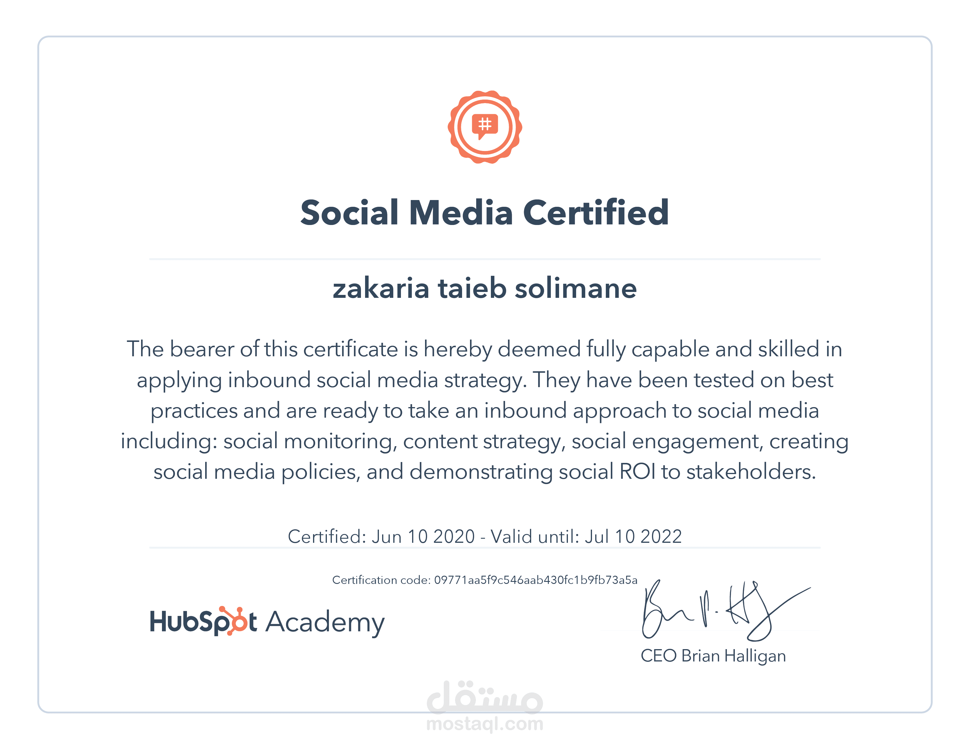 Social media Certified