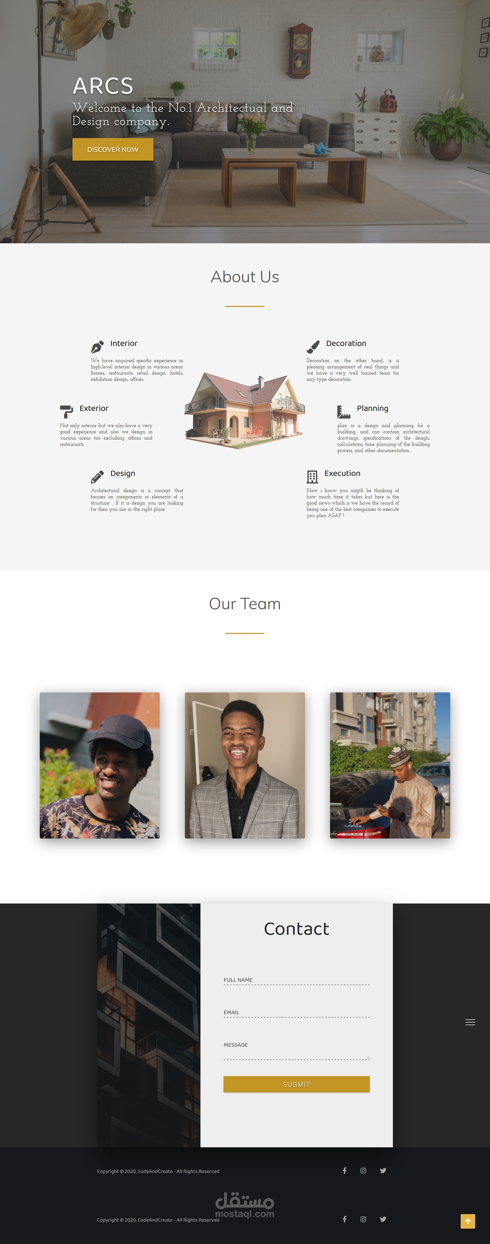 Design Website for Architectual and Design company