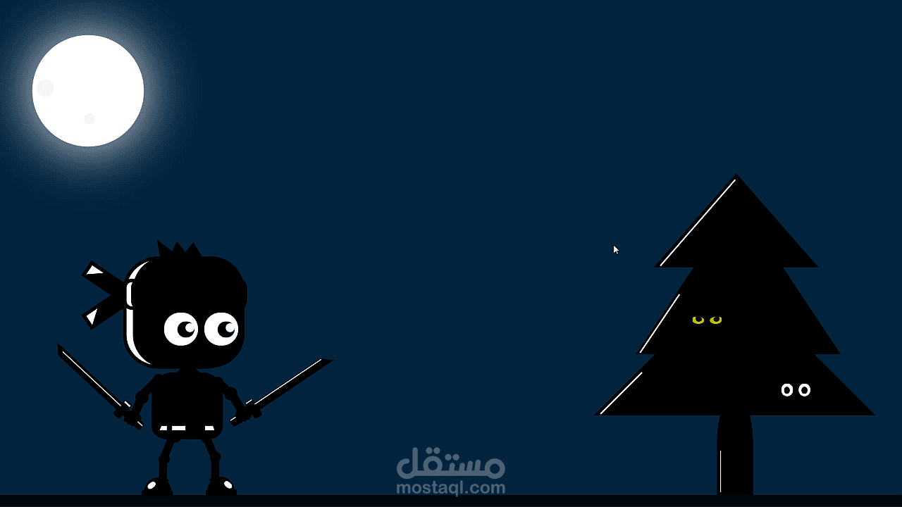 رسم شخصية نينجا بواسطة CSS3 و HTML5
