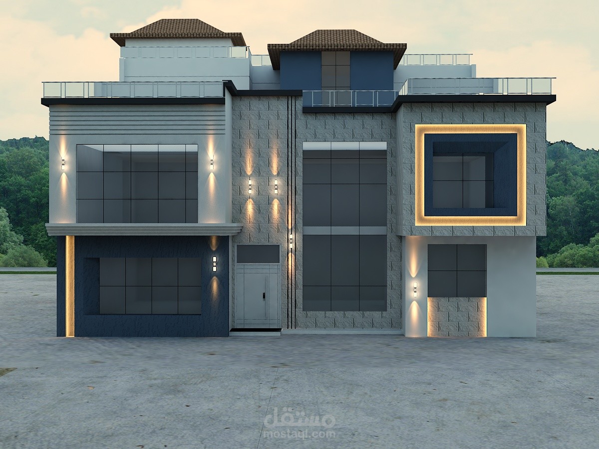 تصميم واجهة مودرن