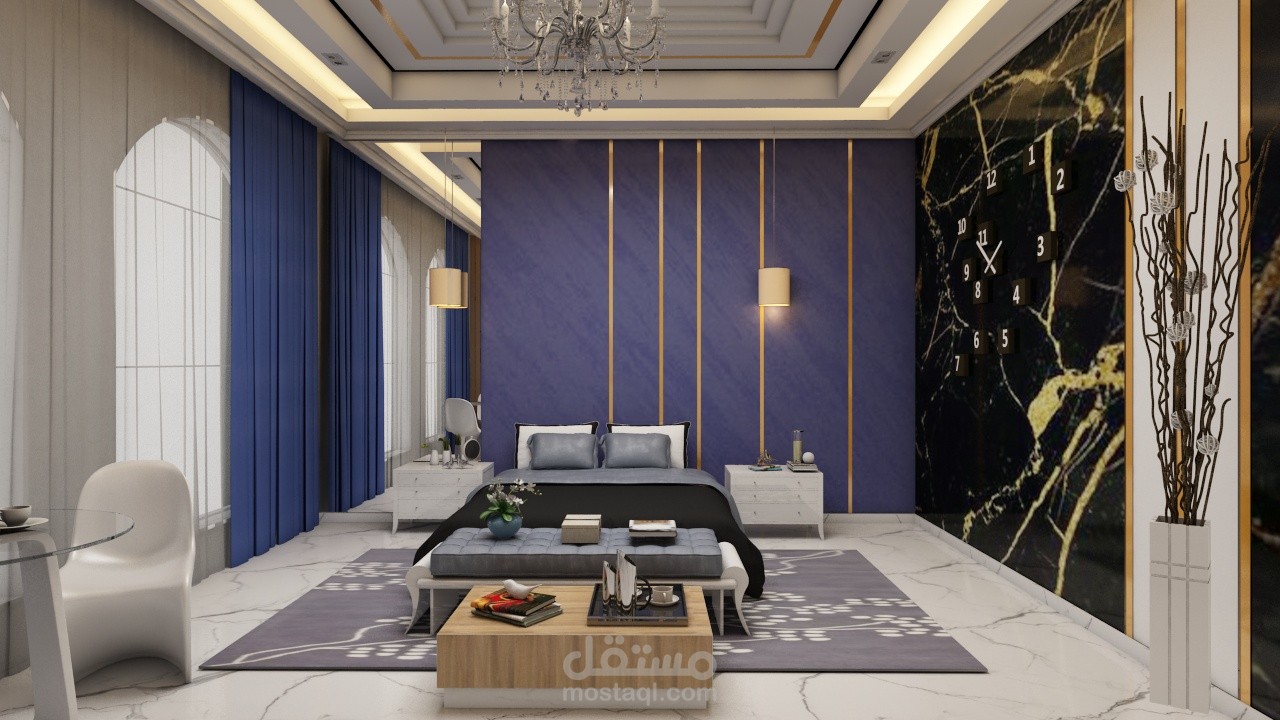 تصميم غرفة نوم رئيسية