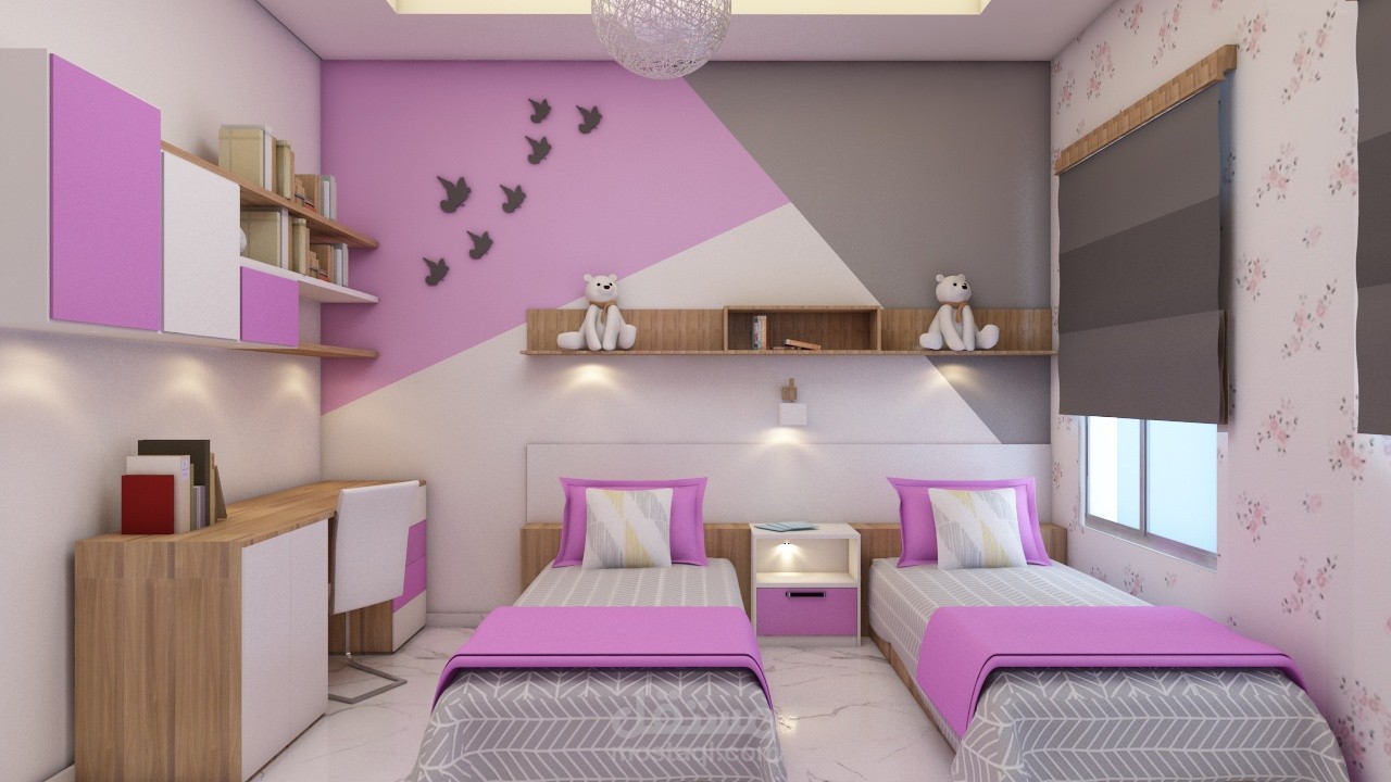 تصميم غرفة نوم بنات