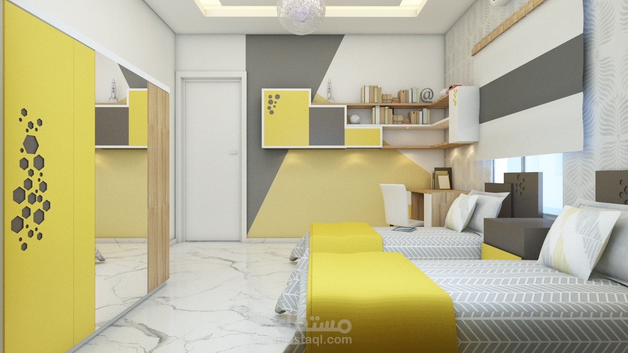 تصميم غرفة نوم أولاد