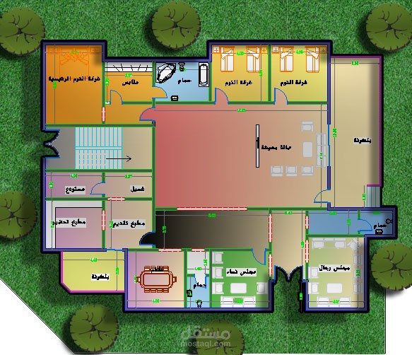 تصميم معماري لفيلا سكنية