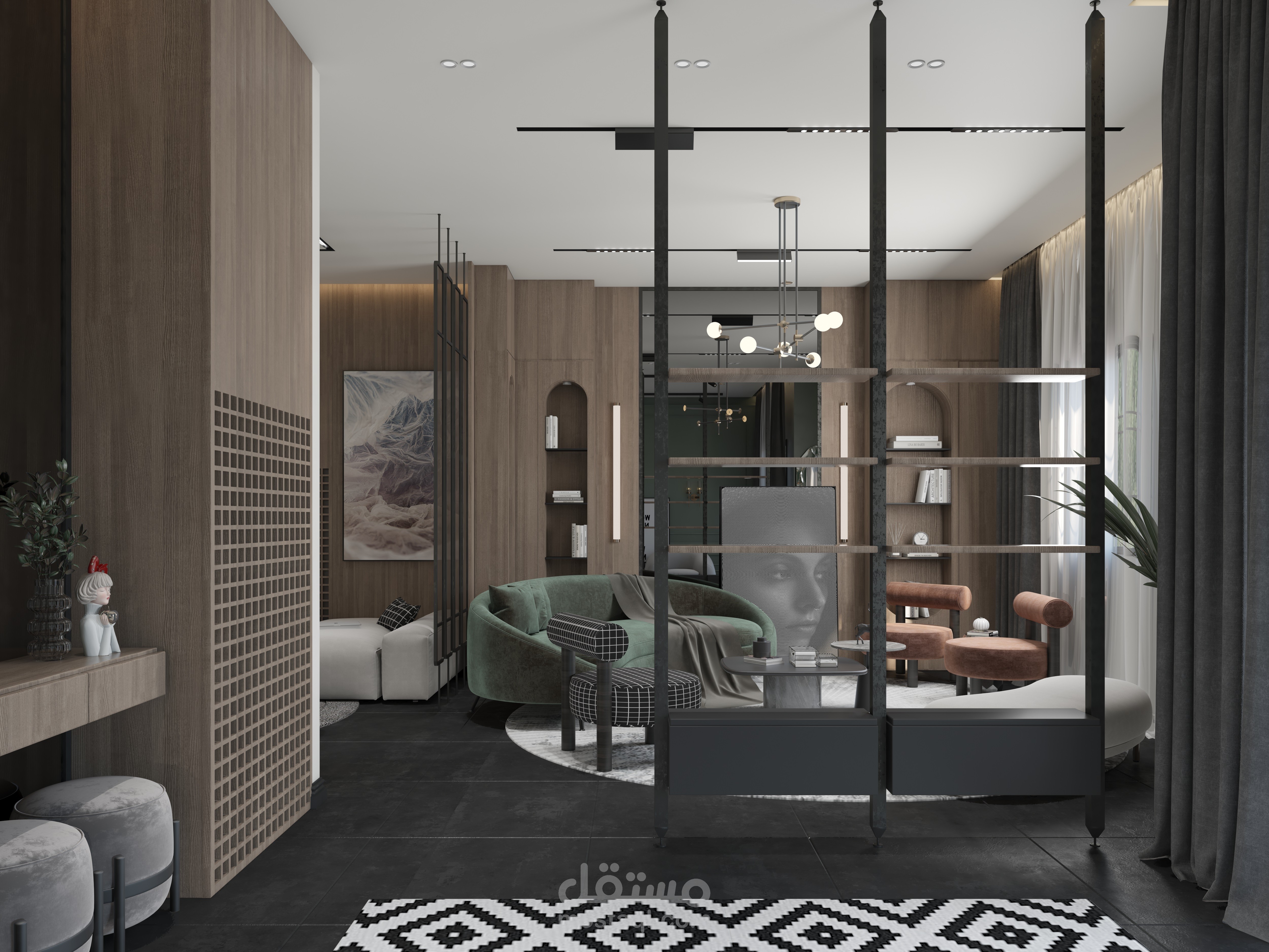 Modern reception - living room