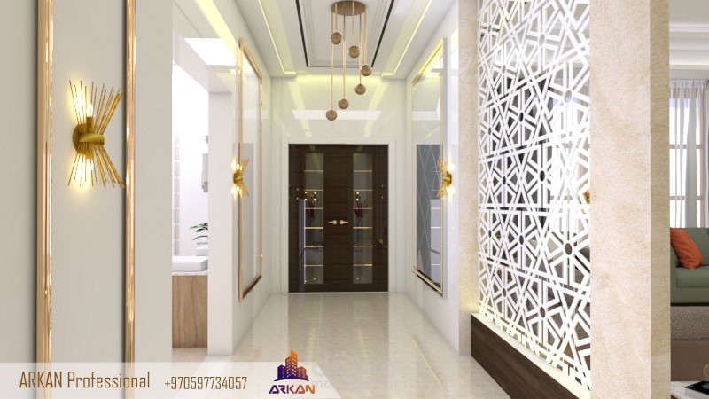 تصميم  داخلي, مدخل فيلا مودرين
