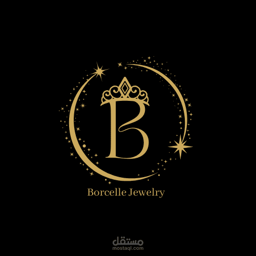 Black Gold Elegant Luxury Jewelry Logo