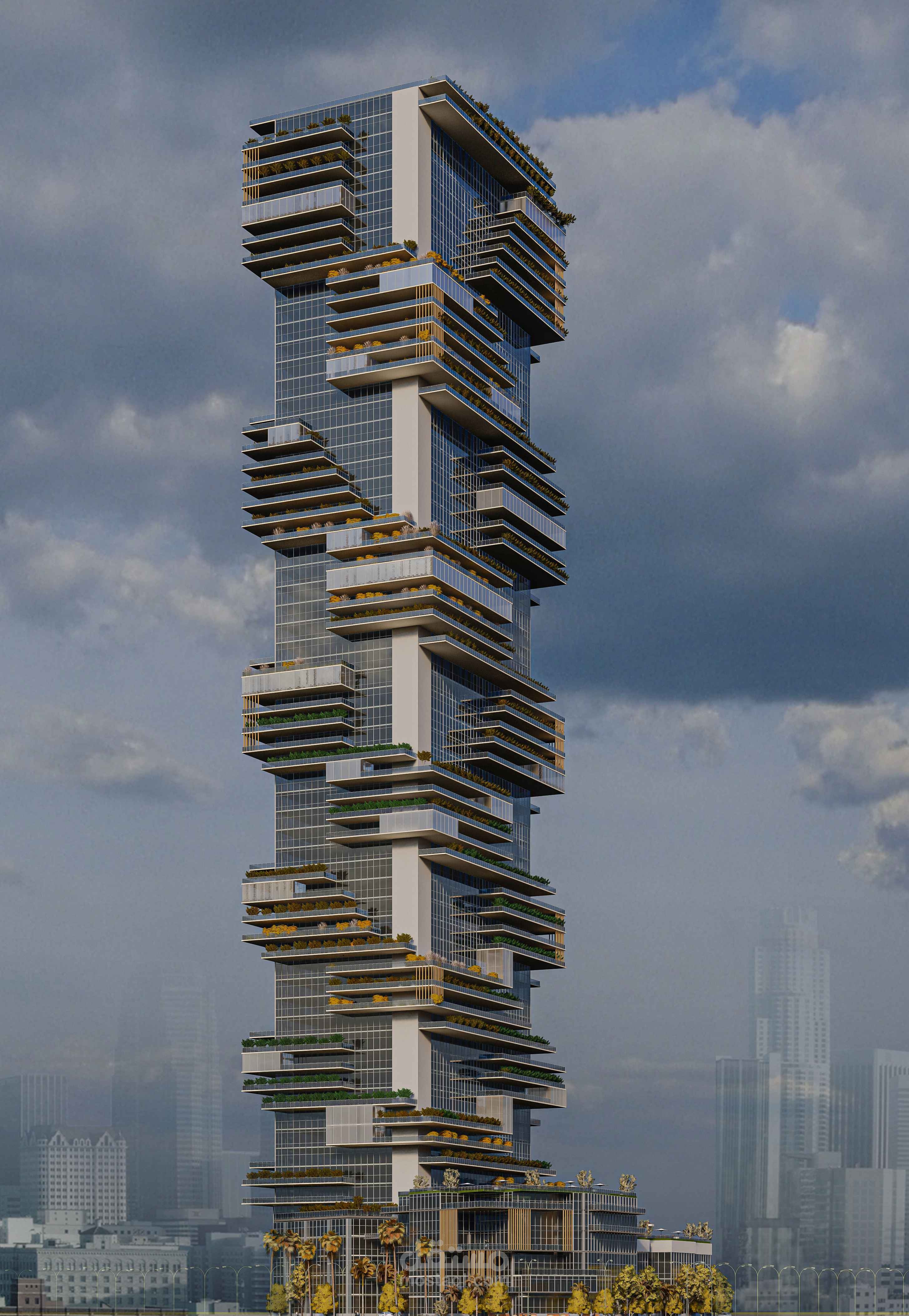 برج اداري في العاصمة الادارية الجديدة بمصر