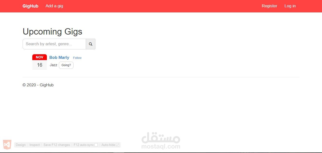 Gig Hub Web Application