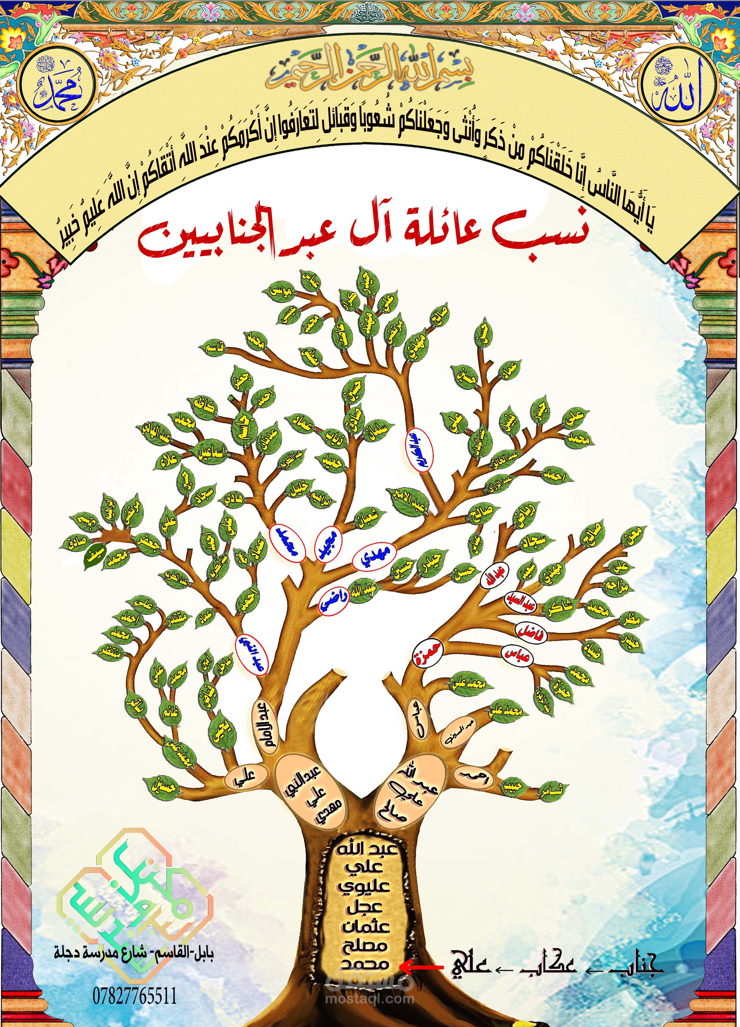 تصميم شجرة نسب