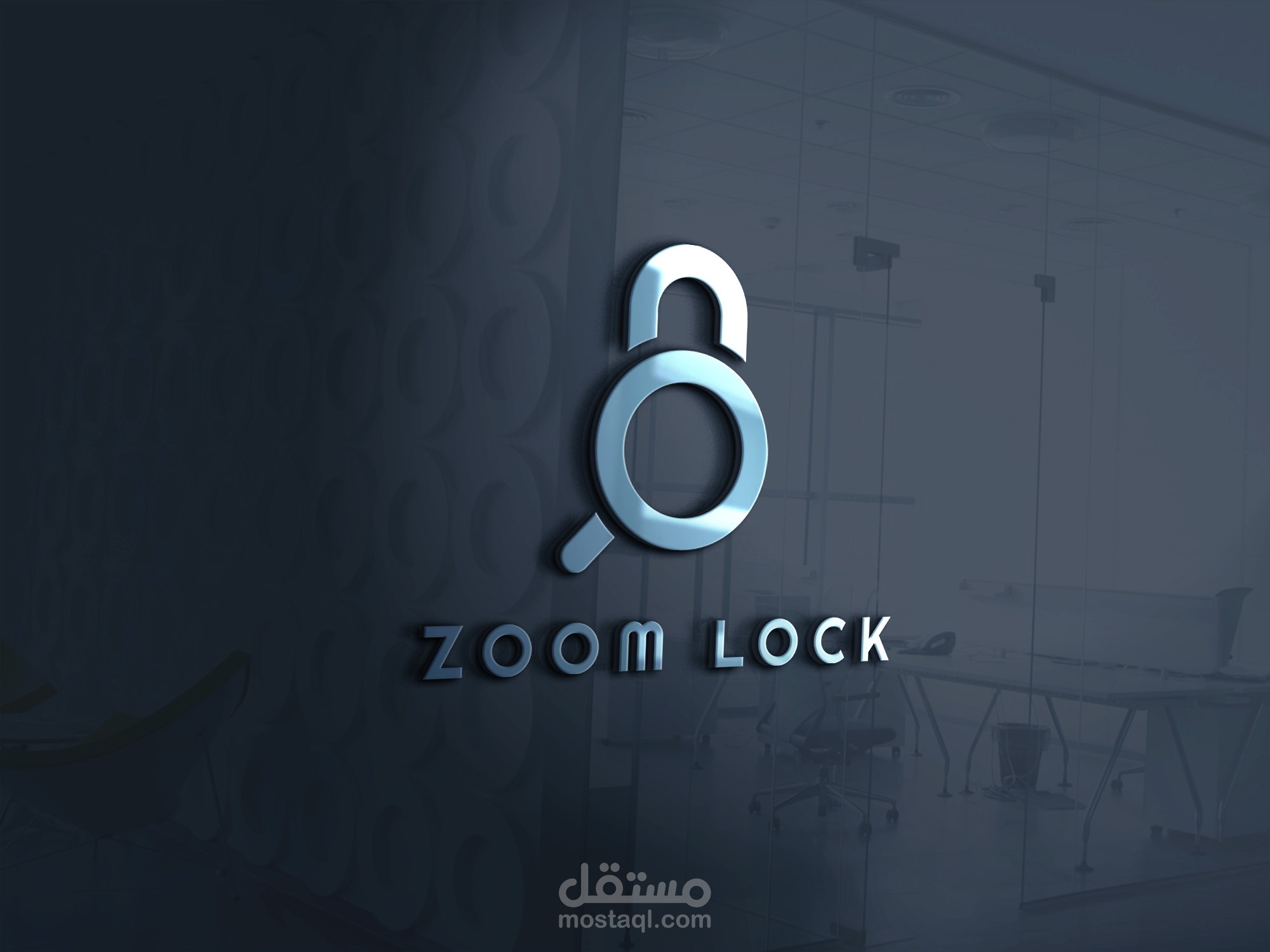 تصميم شعار zoom lock