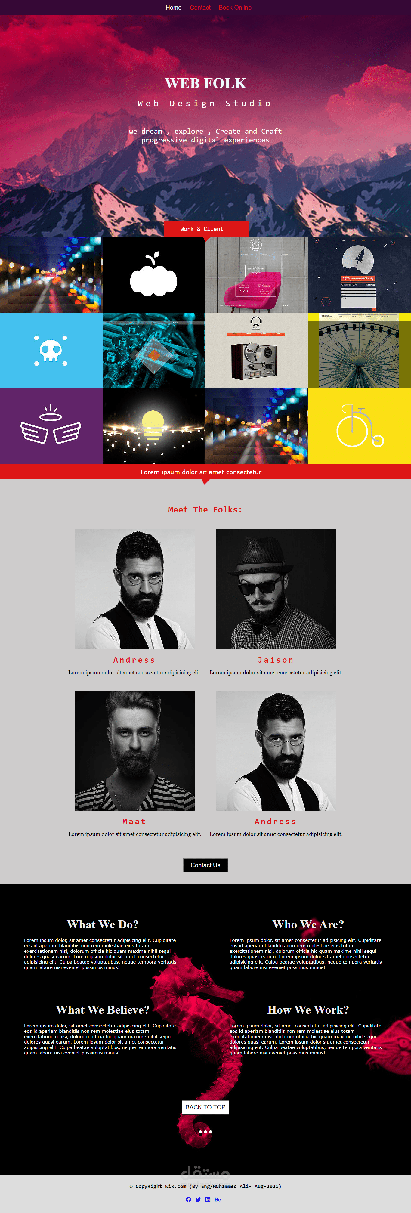 Multiple Pages WebSite