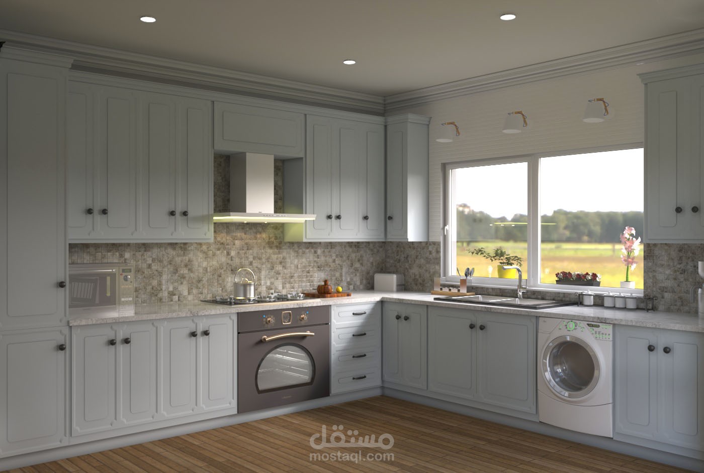 تصميم المطابخ و عرض اظهار داخلي