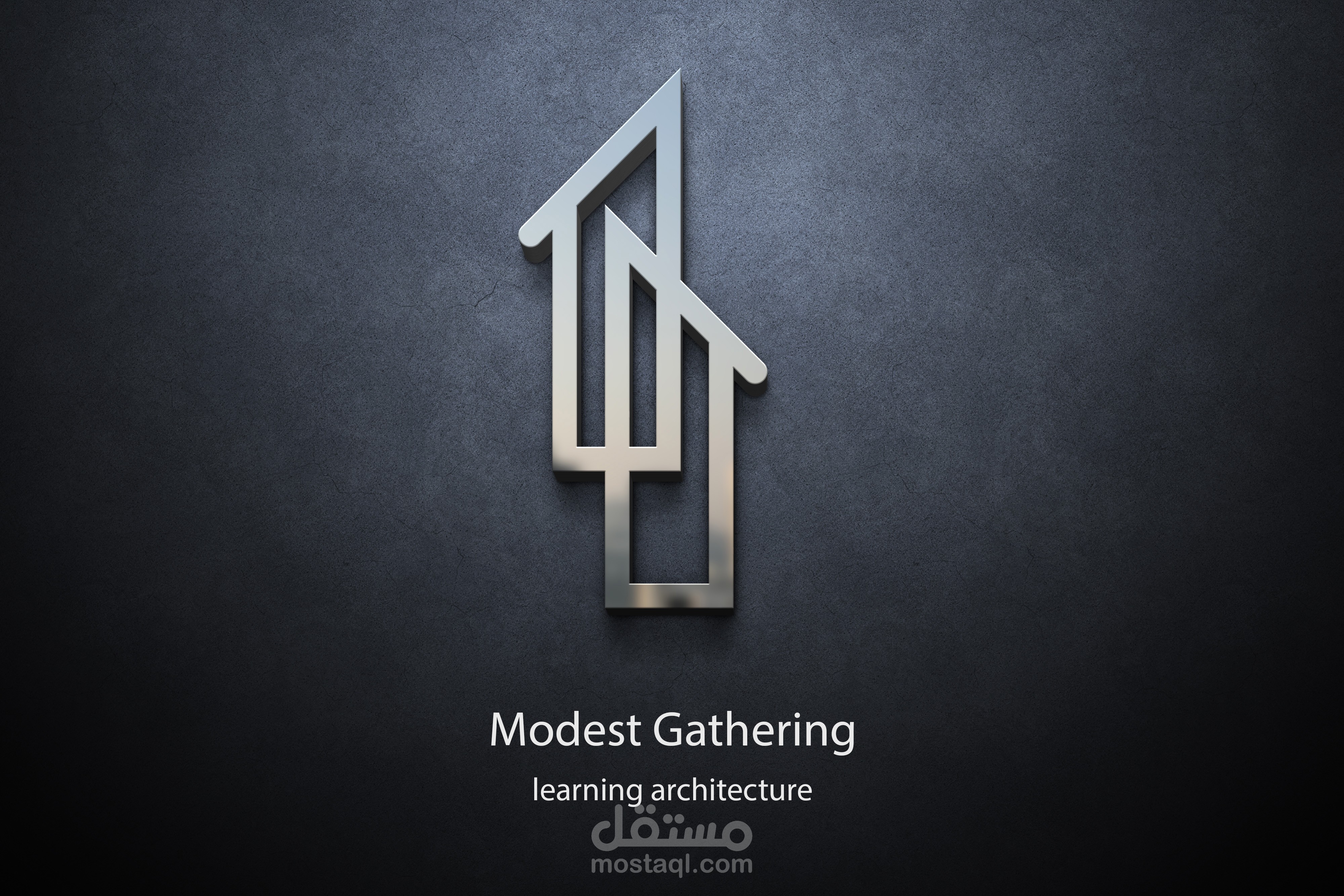 لوجو لشركة افتراضية تحت اسم Modest Gathering