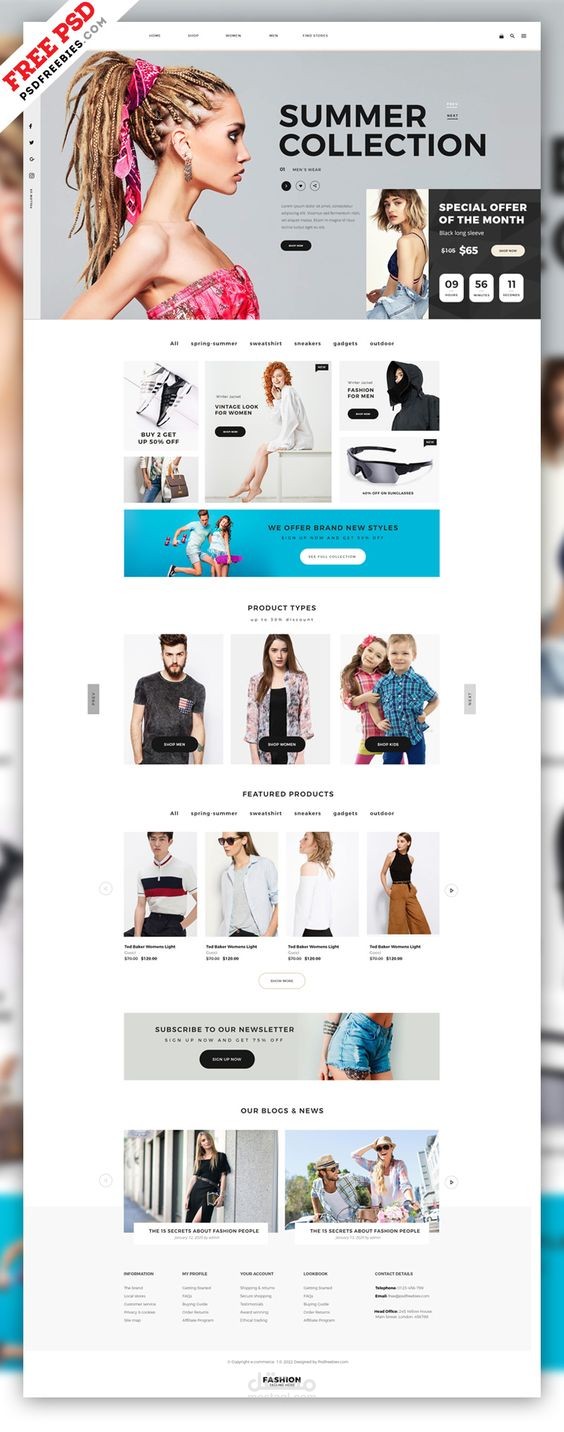 e commerce website