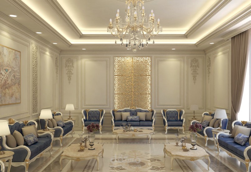 تصميم ديكور داخلي لمجلس