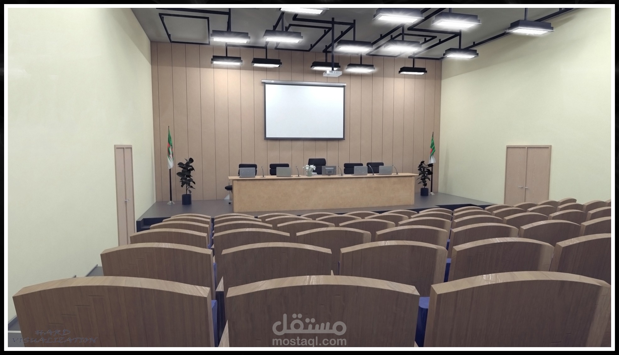 تصميم لمدرج لمشروع دولة (شركة بترولية بالجزاءر)