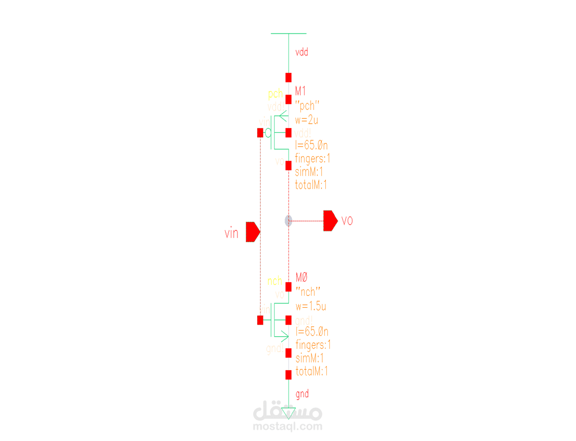Design-a-CMOS-inverter - cadence virtuoso