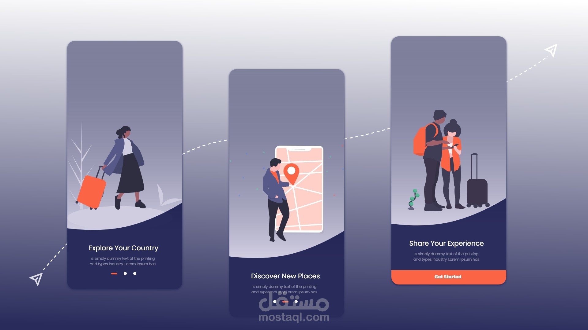 تطبيق سياحي  travel app