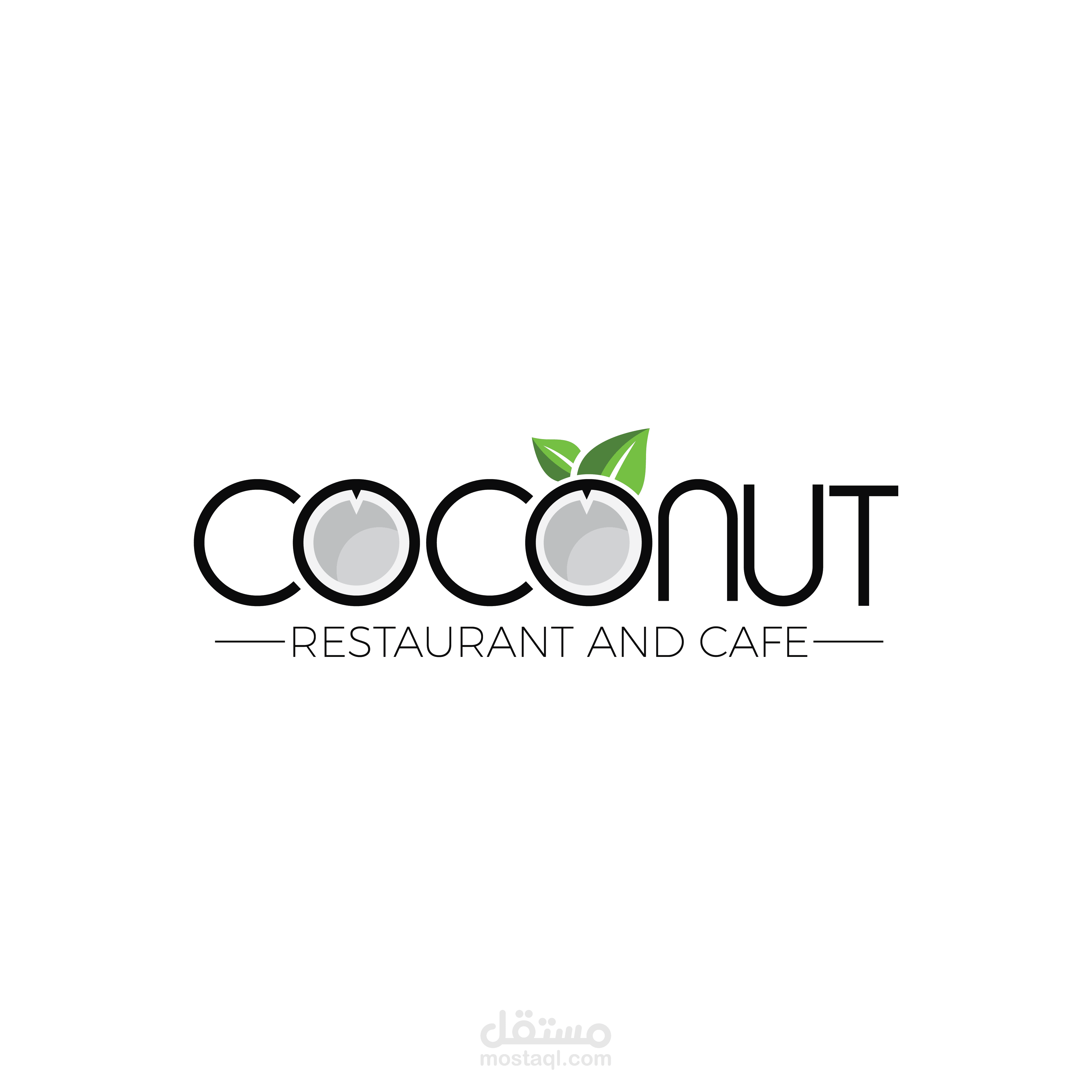 coconut restaurant and cafe logo