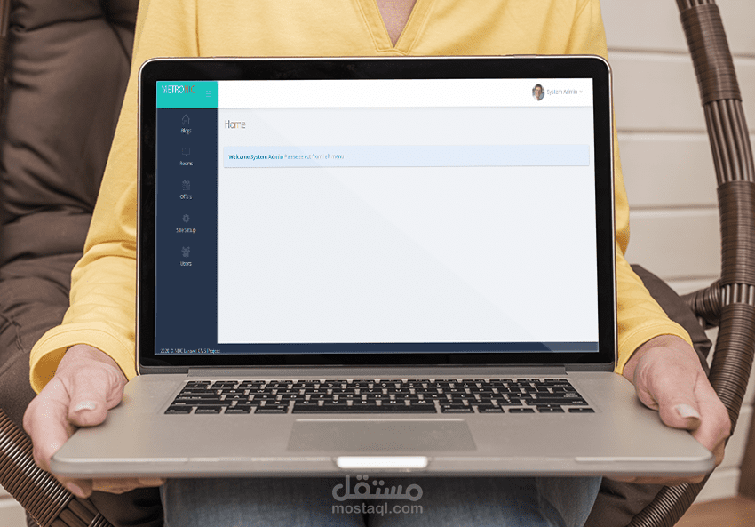 برمجة لوحة تحكم و موقع ويب لادارة النوادي الرياضية باستخدام لغة php-laravel