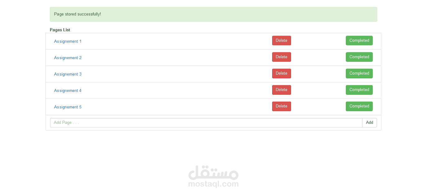 Todo List using Laravel