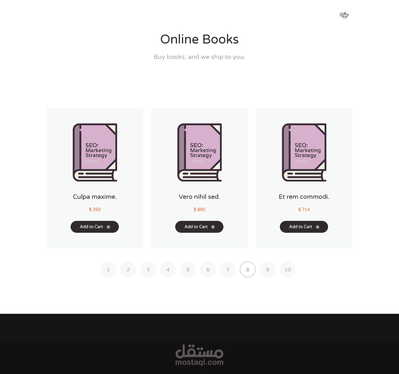 Online Books Store using Laravel