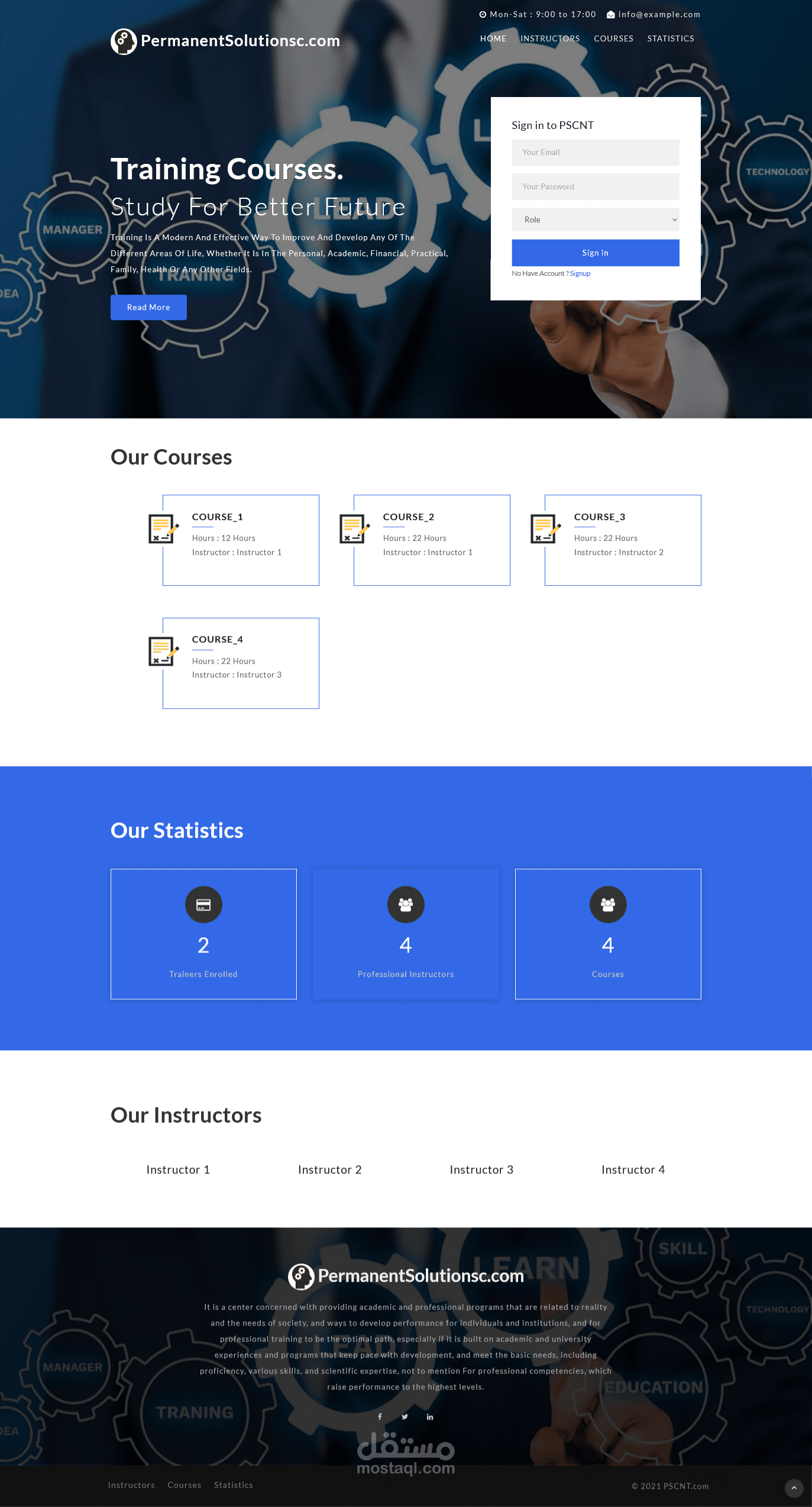 Simple Online Training Platform