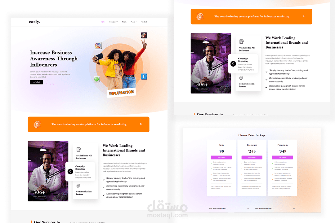 تصميم موقع الكتروني لشركه تسويق في دولة الامارات
