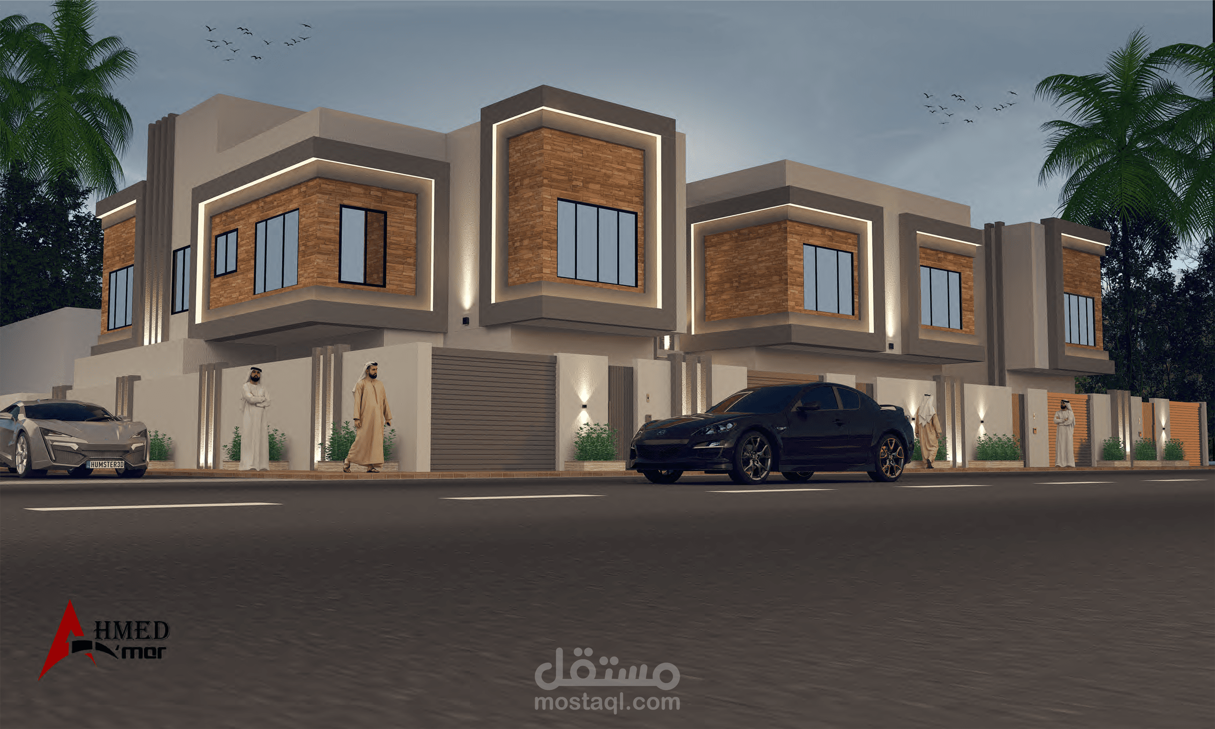 تصميم خارجى ( واجهة فيلا )