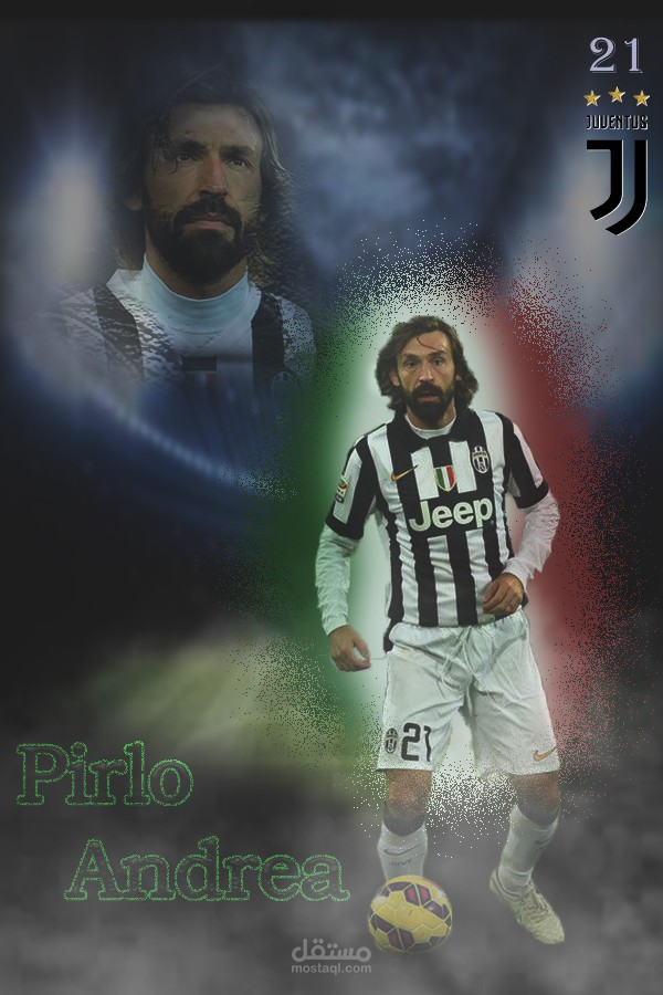 خلفية اللاعب الايطالي لكرة القدم Pirlo Andrea