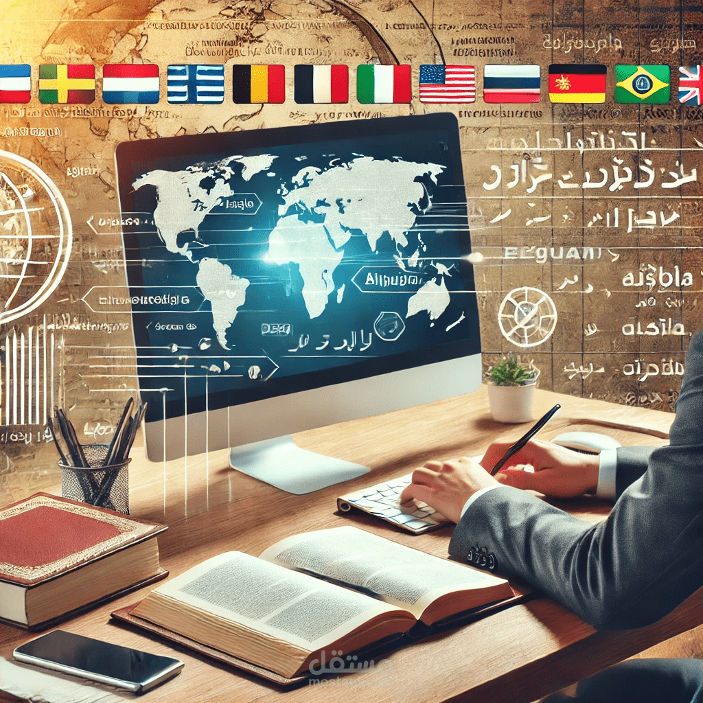 الترجمة وكتابة المحتوى والتدقيق