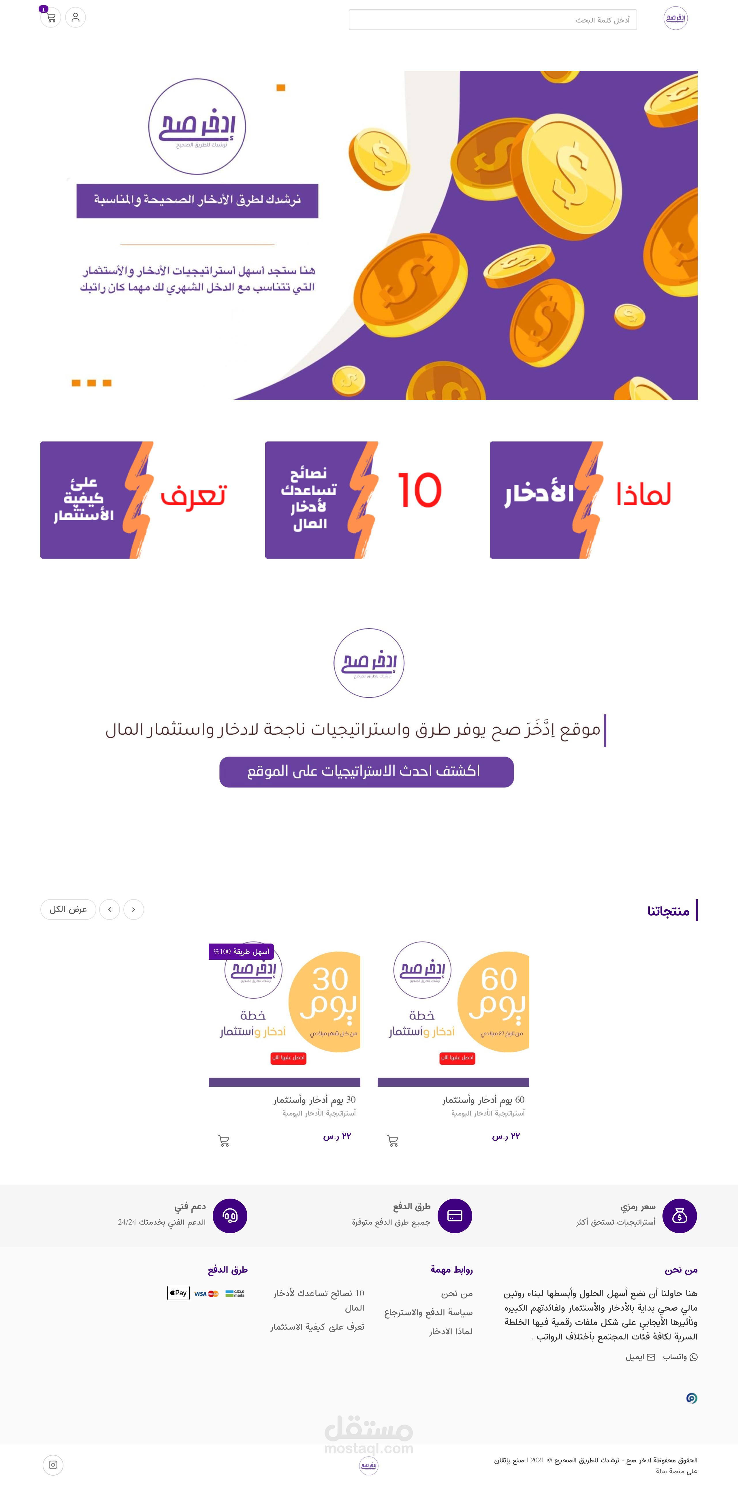 تصميم متجر الكتروني احترافي بشكل عصري على سلة