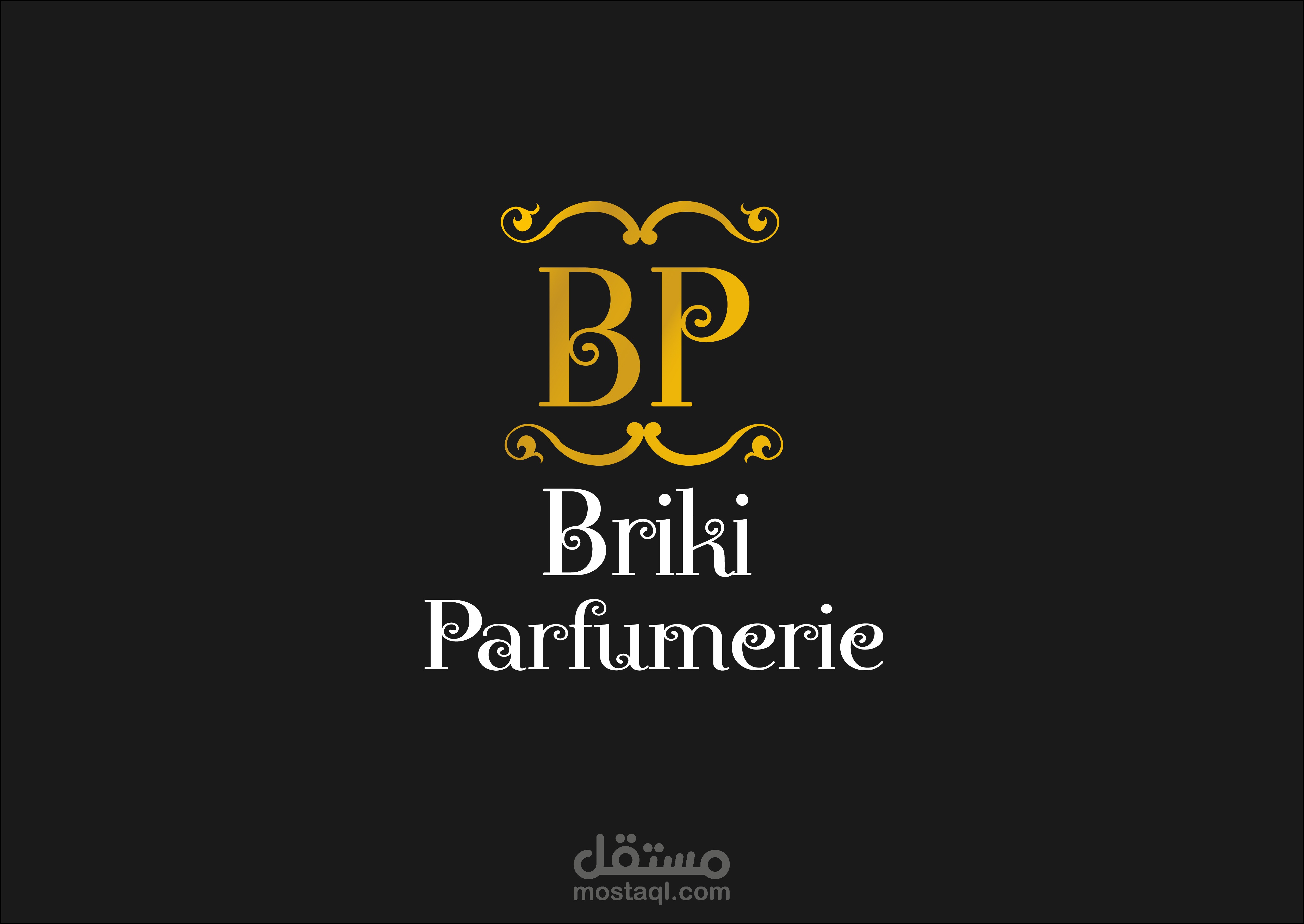 هوية بصرية كاملة لمحل بيع العطور الأصلية BRIKI