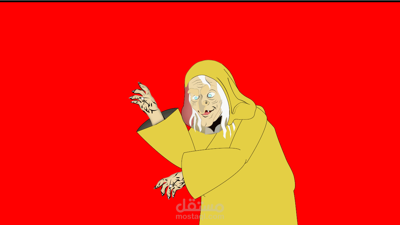 تصميم شخصية الساحرة