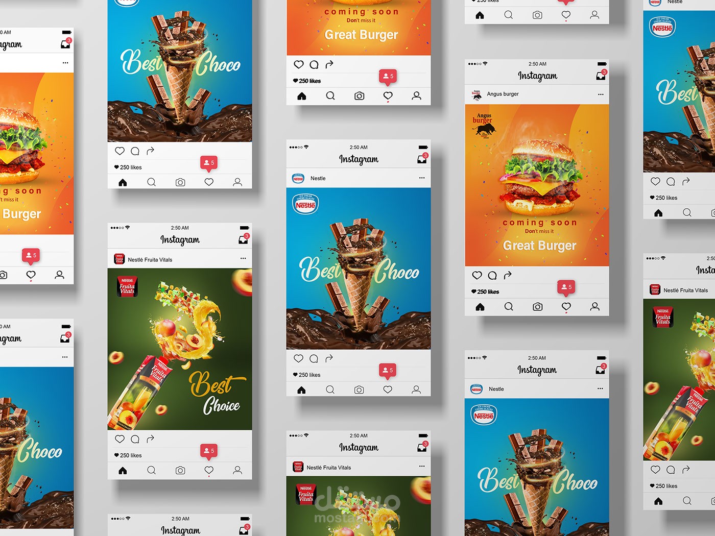 Outdoor and social media ads