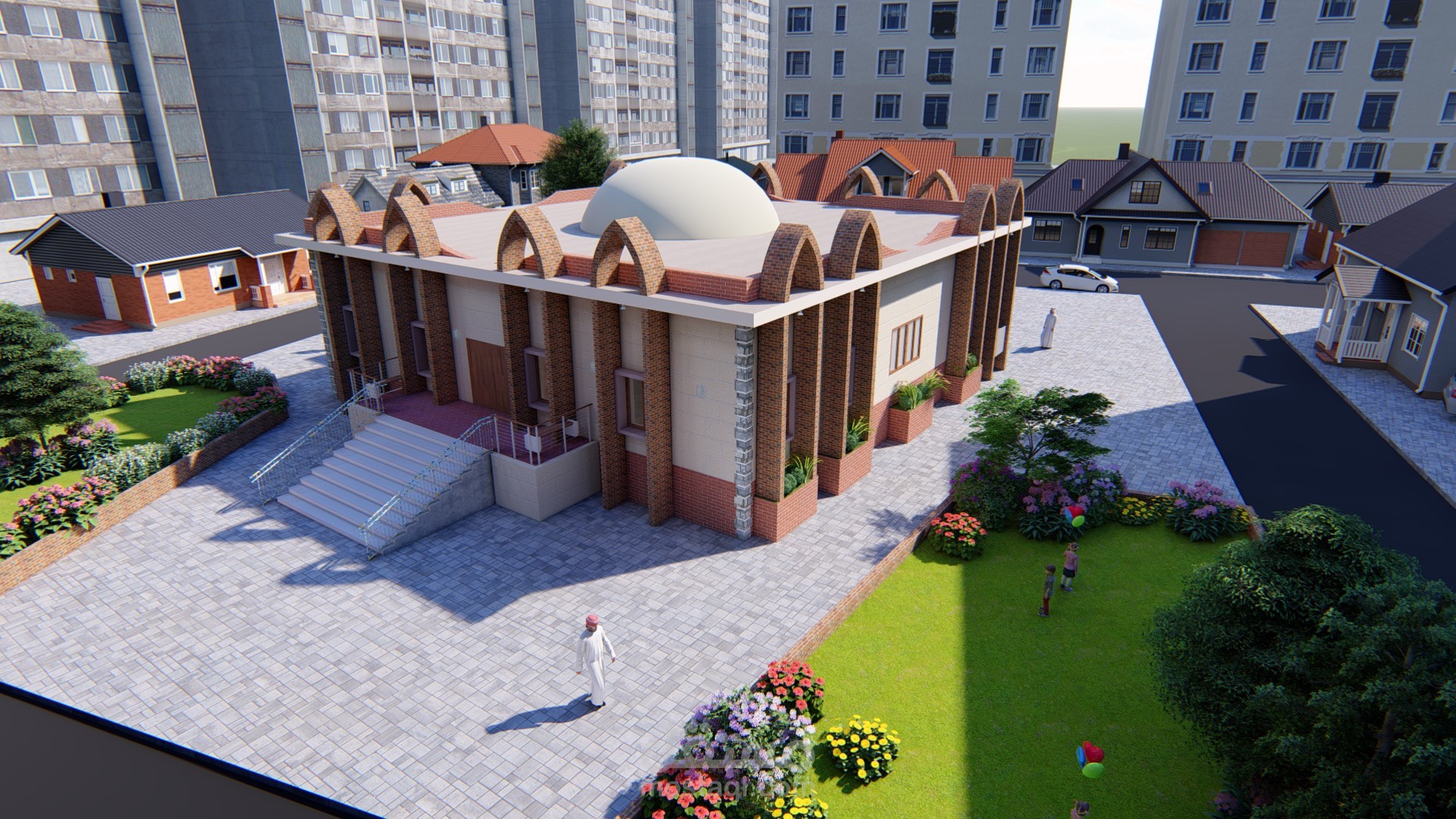 مسجد في حي جبرة بمدينة الخرطوم