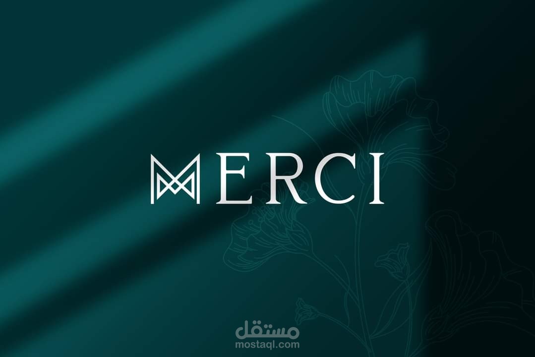 تصميم هوية لشركة merci لتغليف الهدايا