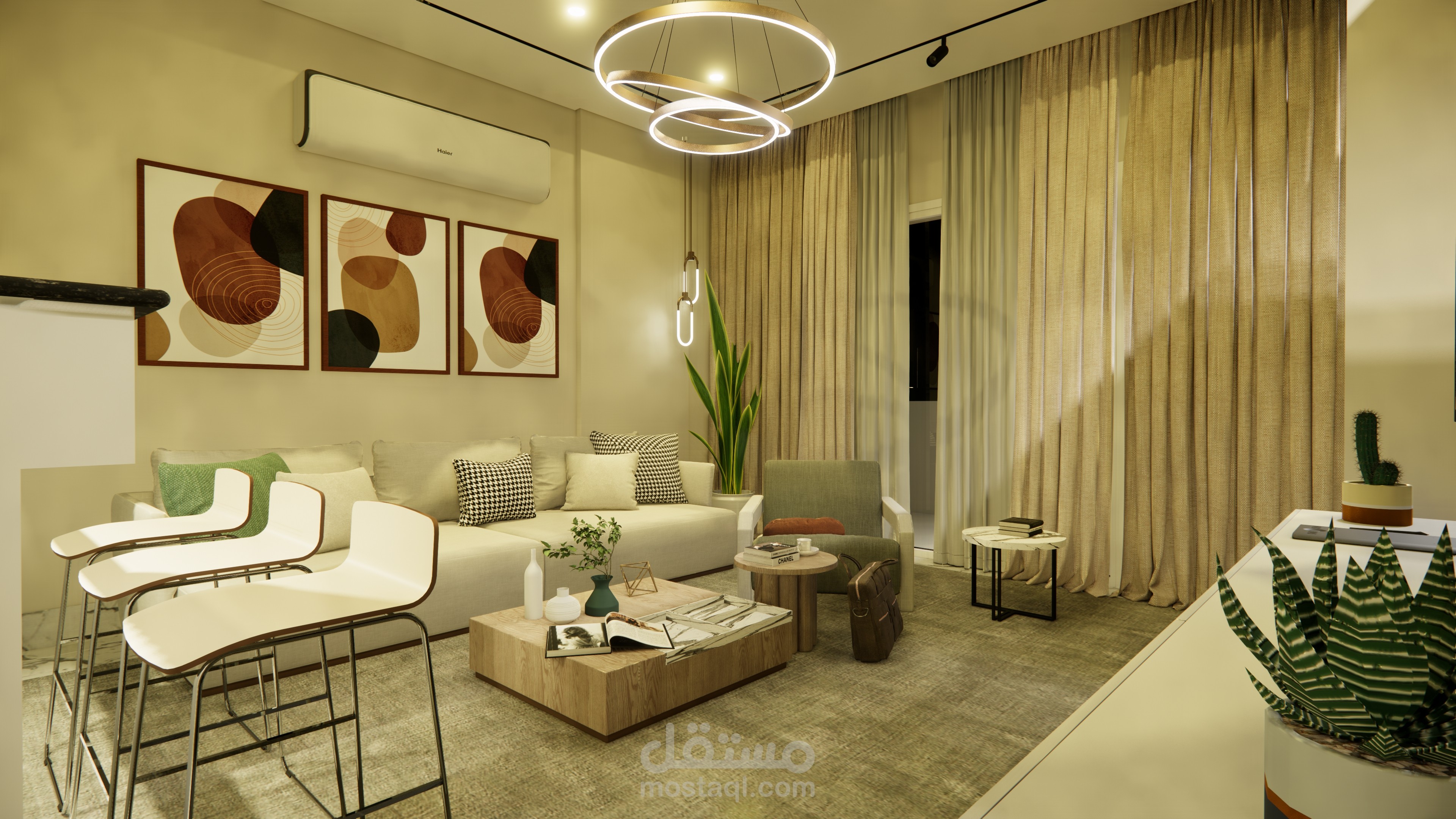 Living & Open Kitchen