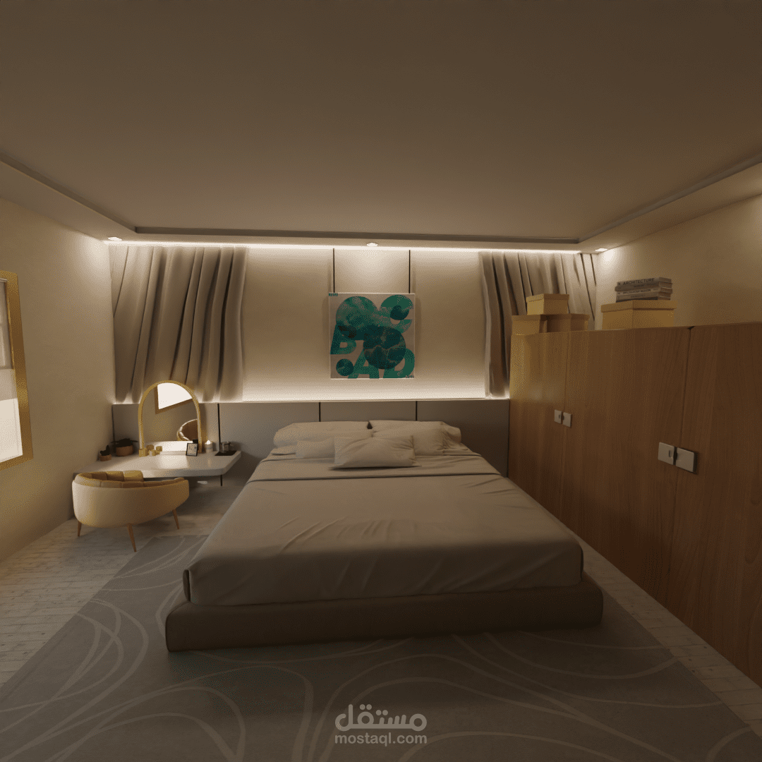 3D AVRG BEDROOM LOOK