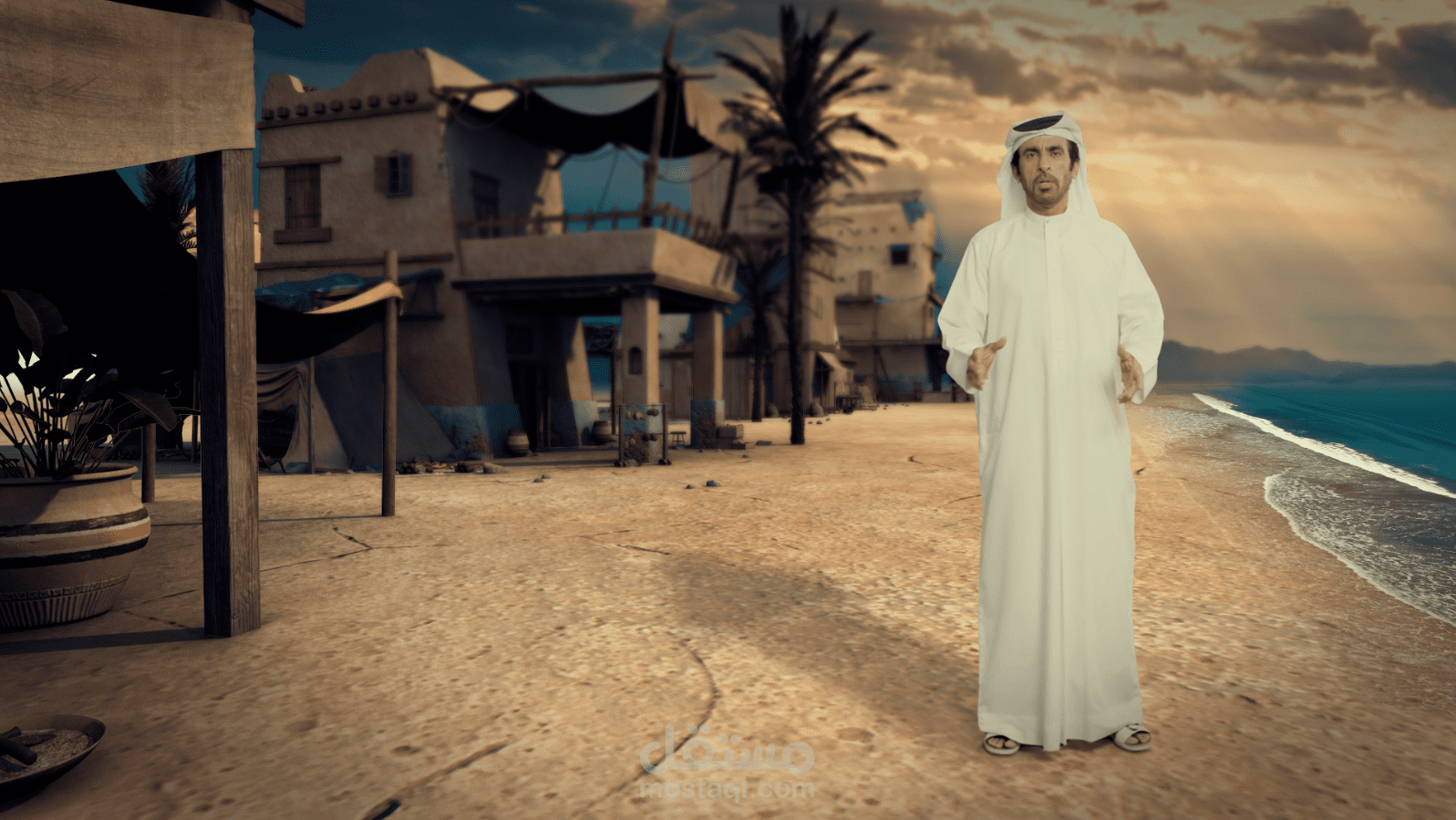 صناعة مؤثرات بصرية لبرنامج منعطف - حلقة خورفكان - قناة الشارقة
