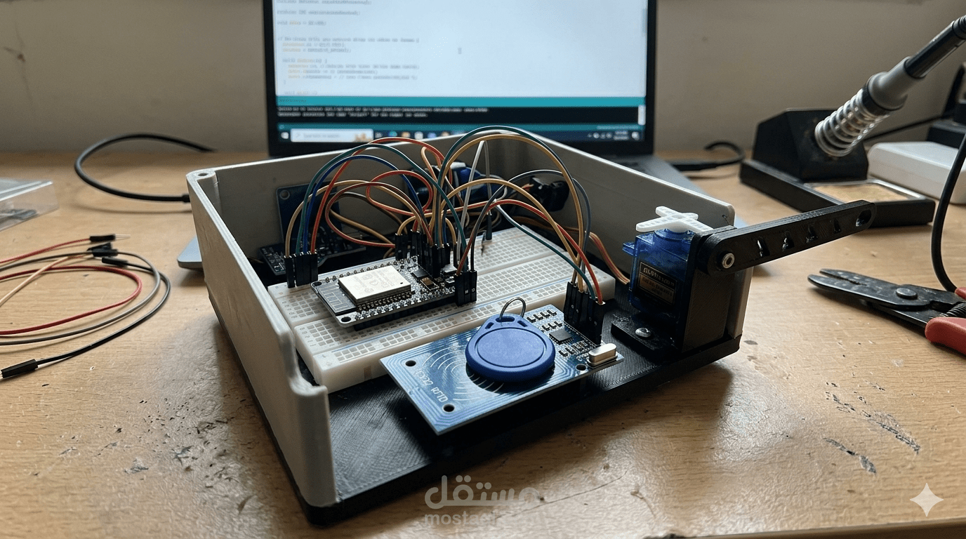 نظام بوابات أمنية ذكي (IoT) للمصانع والشركات