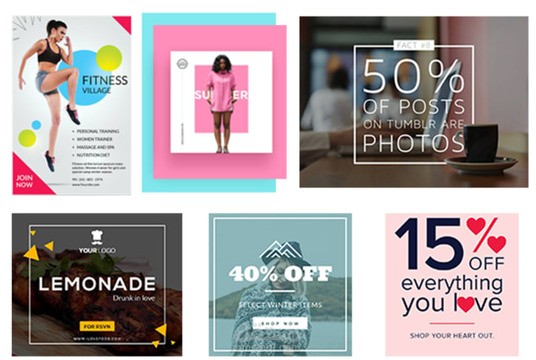 إنشاء صور إعلانات Instagram