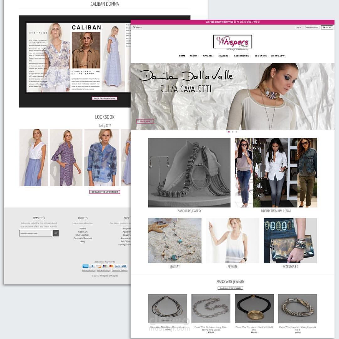 تصميم متجر Shopify  لبيع إكسسوارات نسائية