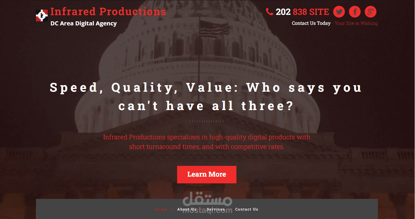 إنشاء موقع احترافي على الإنترنت