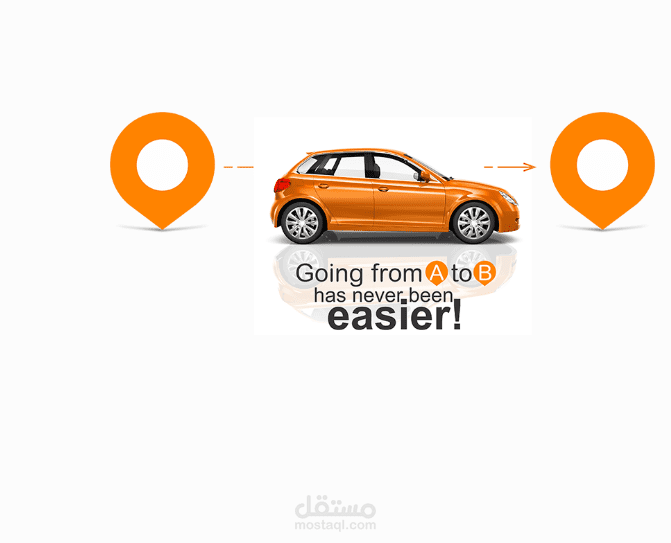 موقع تعريفي لمشروع مثل اوبر وكريم