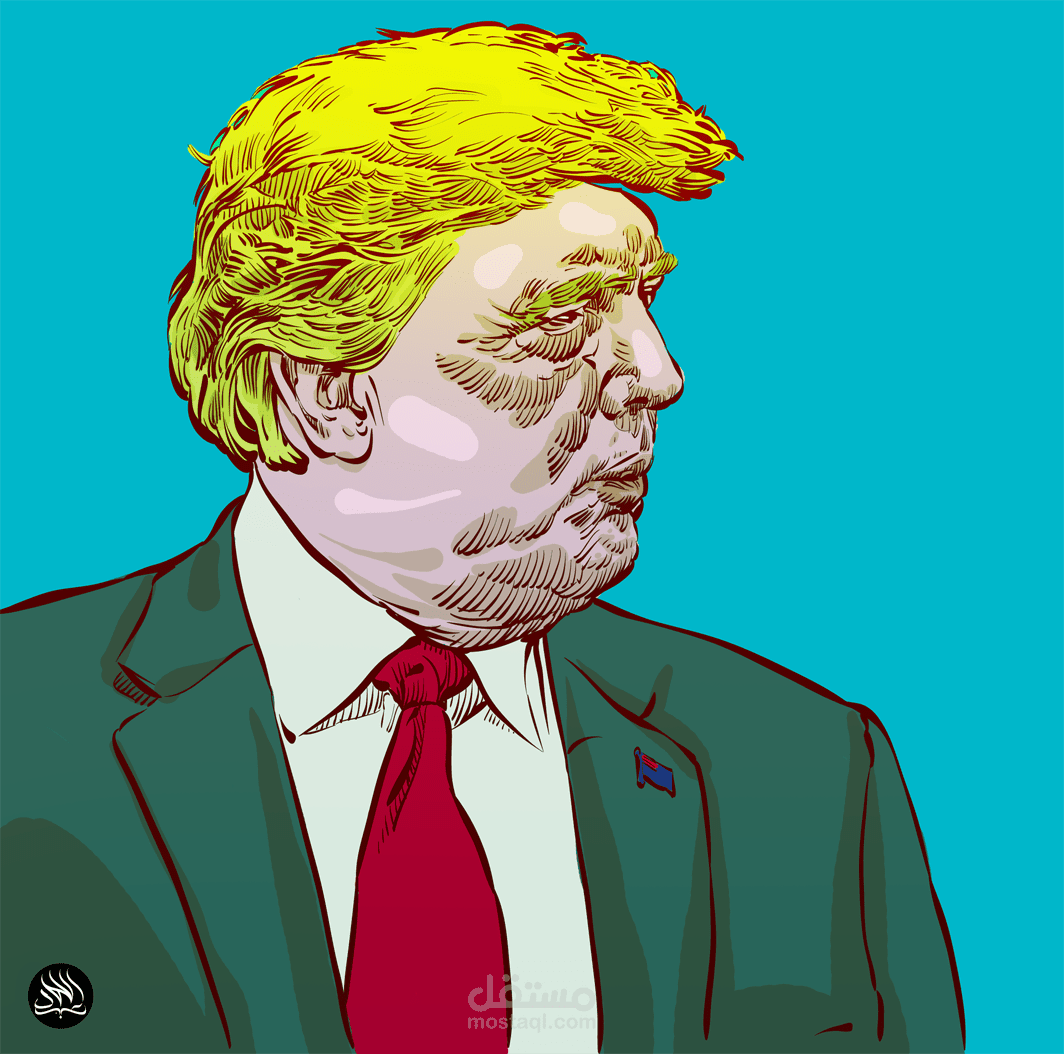 رسمة لترامب