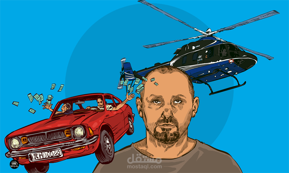 رسوم توضيحية متعددة لمشروع فيديو يحكي قصة