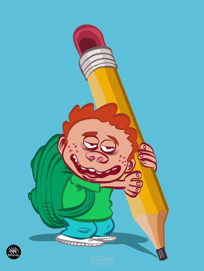 رسمة لشخصية كارتونية